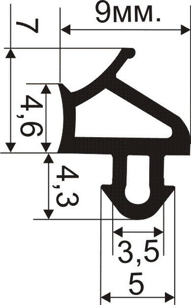 VEKA 254(рама +створка)